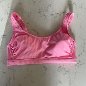 pink swimsuit top